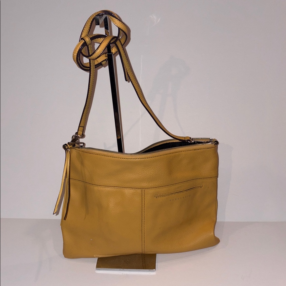 Sanctuary Mustard Yellow Leather Clutch